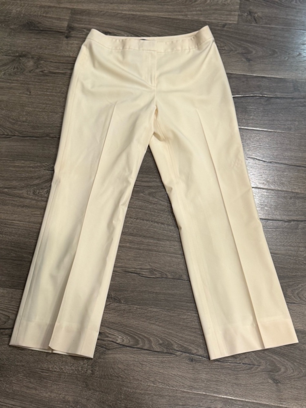 Lafayette 148 Women’s New York Ivory Dress Pants Size 8 Business Casual Trousers